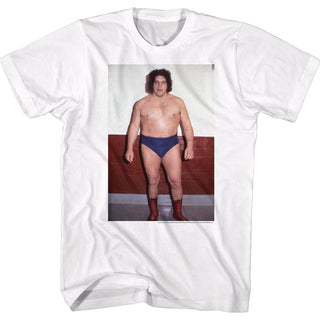 Andre The Giant-Striking-White Adult S/S Tshirt - Coastline Mall