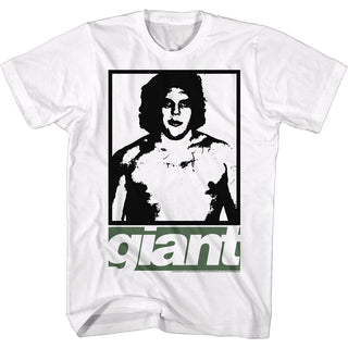 Andre The Giant-Gizey-White Adult S/S Tshirt - Coastline Mall