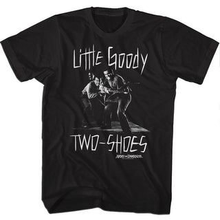 Army Of Darkness - Goody Two Shoes Logo Black Adult Short Sleeve T-Shirt tee - Coastline Mall