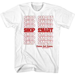 Army Of Darkness - Shop Mart Bag Logo White Adult Short Sleeve T-Shirt tee - Coastline Mall