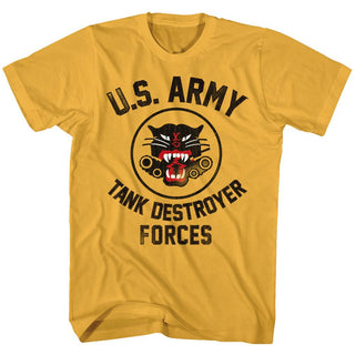 Army - TDF Logo Ginger Adult Short Sleeve T-Shirt tee - Coastline Mall