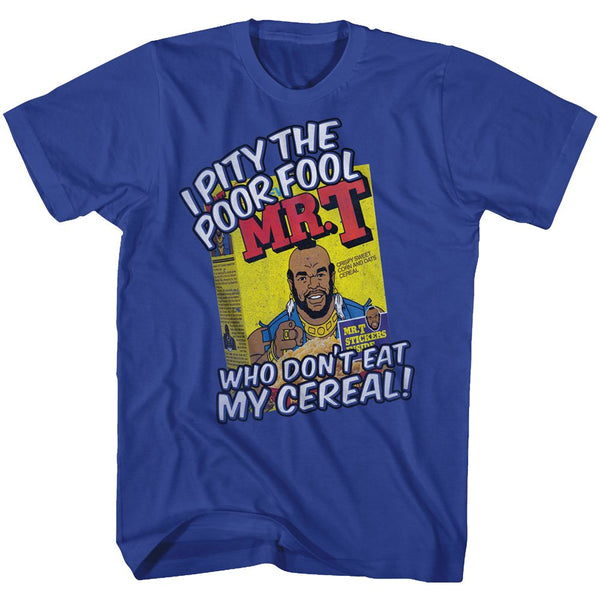 Mr. T-Cereal-Royal Adult S/S Tshirt - Coastline Mall