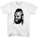 Mr. T-Mr. T Head-White Adult S/S Tshirt - Coastline Mall