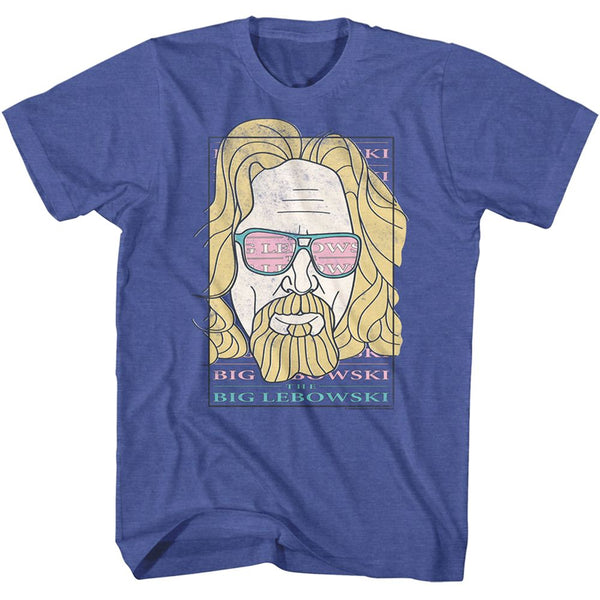 The Big Lebowski - Lgog Sunglasses | Royal Heather S/S Adult T-Shirt | Shirts & Tops - Coastline Mall