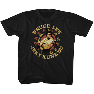 Bruce Lee - JKD Master Logo Black Toddler-Youth Short Sleeve T-Shirt tee - Coastline Mall