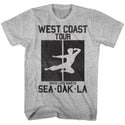 Bruce Lee-All City-Gray Heather Adult S/S Tshirt - Coastline Mall