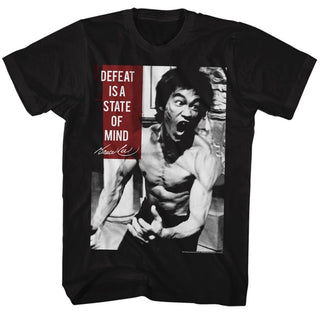 Bruce Lee-Stateofmind-Black Adult S/S Tshirt - Coastline Mall