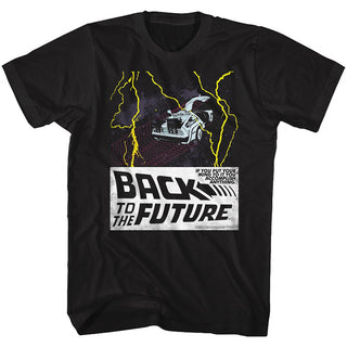 Back To The Future-In Space-Black Adult S/S Tshirt - Coastline Mall