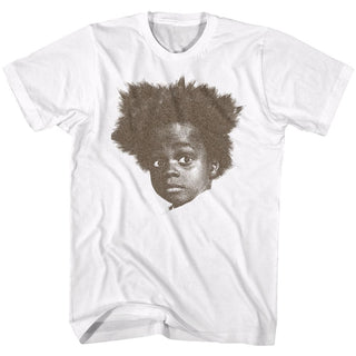 Buckwheat-Big Head-White Adult S/S Tshirt - Coastline Mall