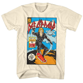 Def Leppard-Comic-Natural Adult S/S Tshirt - Clothing, Shoes & Accessories:Men's Clothing:T-Shirts - Coastline Mall