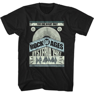 Def Leppard-For One Night Only-Black Adult S/S Tshirt - Coastline Mall