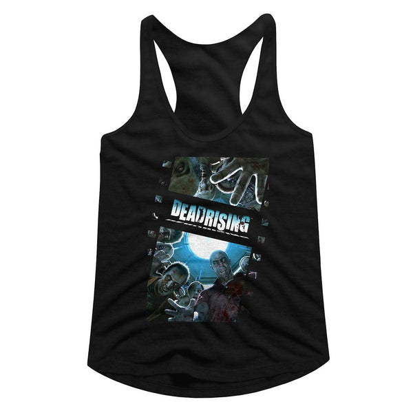 Dead Rising-Zombiefilm-Black Ladies Racerback - Coastline Mall