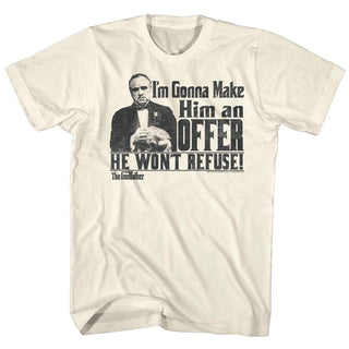 Godfather-An Offer-Natural Adult S/S Tshirt - Coastline Mall