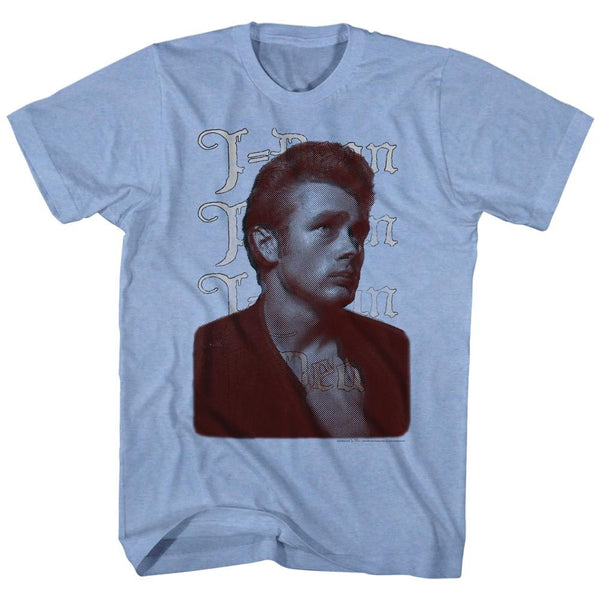 James Dean-J Dean-Light Blue Heather Adult S/S Tshirt - Coastline Mall