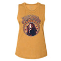 Janis Joplin-Nouveau Circle-Antique Gold Ladies Muscle Tank - Coastline Mall