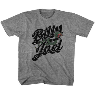 Billy Joel-Only The Good-Graphite Heather Toddler-Youth S/S Tshirt - Coastline Mall