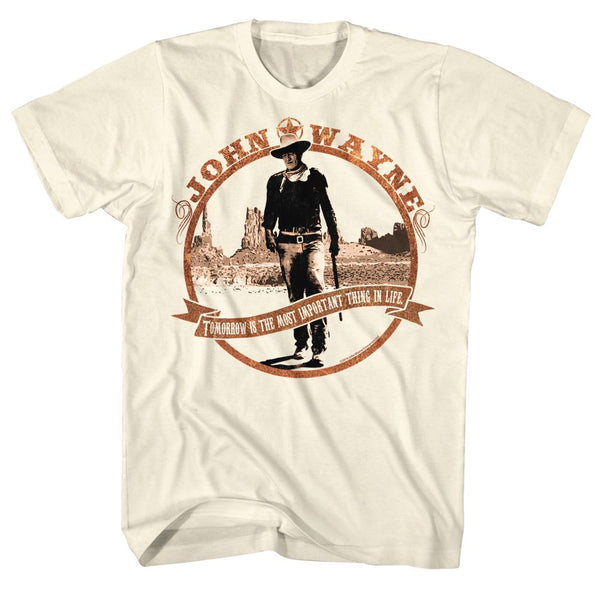 John Wayne-Tomorrow Is-Natural Adult S/S Tshirt - Coastline Mall