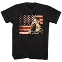 John Wayne-Tin Sign-Black Adult S/S Tshirt - Coastline Mall