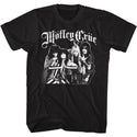 Motley Crue - Crue Crew Logo Black Short Sleeve Adult Soft Slim Fit Unisex Jersey T-Shirt tee - Coastline Mall