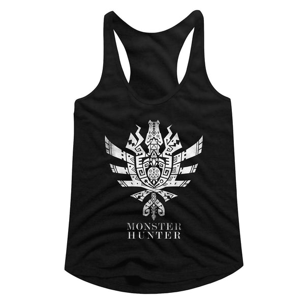 Monster Hunter-Mh4U Symbol-Black Ladies Racerback - Coastline Mall