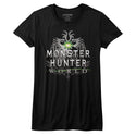 Monster Hunter-Mhw Logo-Black Ladies S/S Tshirt - Coastline Mall