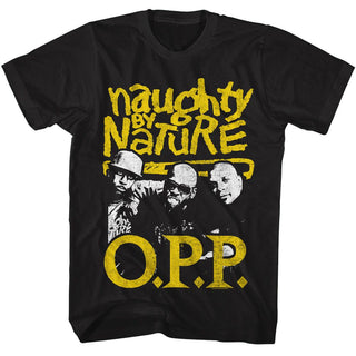 Naughty By Nature-Naughty By Nature Opp 2 Color-Black Adult S/S Tshirt
