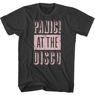 Panic At The Disco - Panic! At The Disco Logo Smoke Short Sleeve Adult T-Shirt tee - Coastline Mall