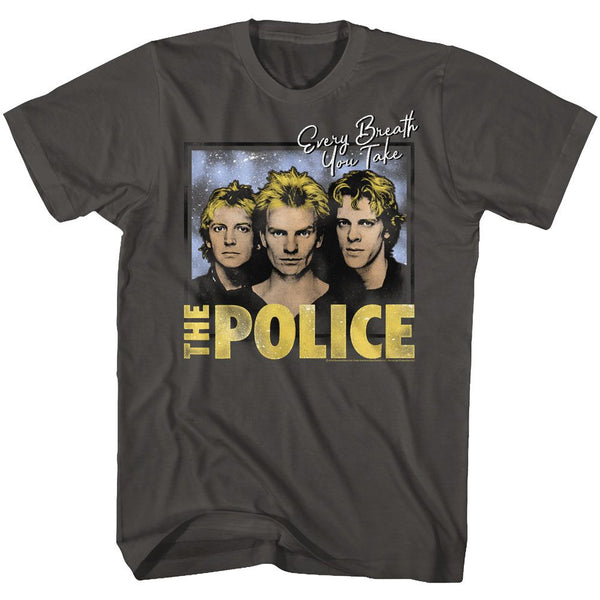 The Police-Every Breath-Smoke Adult S/S Tshirt - Coastline Mall