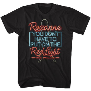 The Police-Neon Roxanne-Black Adult S/S Tshirt - Coastline Mall