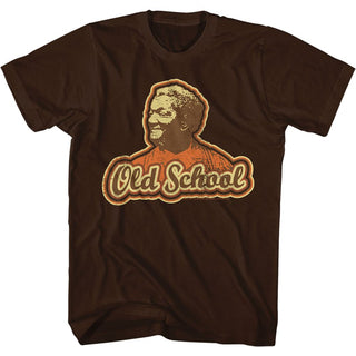 Redd Foxx-Old School-Dark Chocolate Adult S/S Tshirt - Coastline Mall