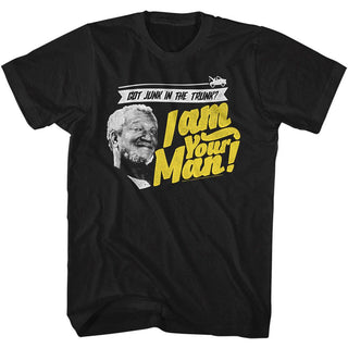 Redd Foxx-Junk In The Trunk 2-Black Adult S/S Tshirt - Coastline Mall