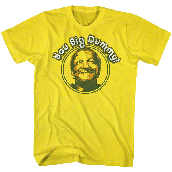 Redd Foxx-Vintage Dummy-Yellow Adult S/S Tshirt - Coastline Mall