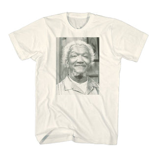 Redd Foxx-Square Picture-Natural Adult S/S Tshirt - Coastline Mall