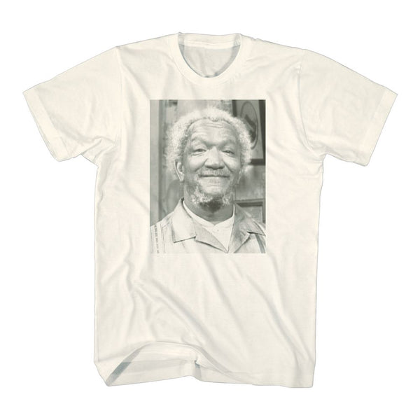 Redd Foxx-Square Picture-Natural Adult S/S Tshirt - Coastline Mall