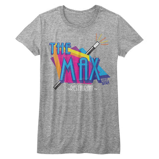 Saved By The Bell-The Max-Athletic Heather Ladies S/S Tshirt - Coastline Mall