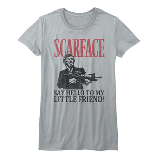 Scarface-Say Hello-Silver Juniors S/S Tshirt - Coastline Mall