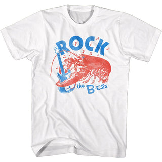 The B52s-Rock Lobster-White Adult S/S Tshirt - Coastline Mall