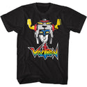 Voltron-Voltronhead-Black Adult S/S Tshirt - Coastline Mall