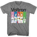 Voltron-Voltron & Color Blocks-Graphite Heather Adult S/S Tshirt - Coastline Mall