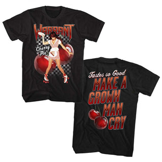 Warrant-Cherry Pie-Black Adult S/S Front-Back Print Tshirt - Coastline Mall