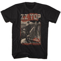 ZZ Top-Hombres Track-Black Adult S/S Tshirt - Coastline Mall