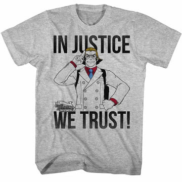 Ace Attorney-Ijwt-Gray Heather Adult S/S T-Shirt - Gray Heather