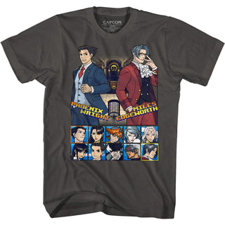 Ace Attorney Choose Your Fighter Adult T-Shirts