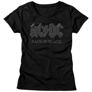 Acdc Back In Blk Ladies T-Shirts
