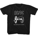 Acdc-About To Rock-Black Youth S/S T-Shirt-Xs (5-6) - Black
