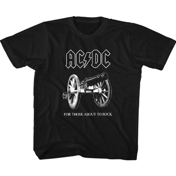 Acdc-About To Rock-Black Toddler S/S T-Shirt-2T - Black