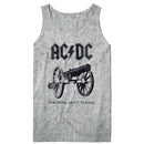 Acdc-About To Rock Again-Gray Heather Adult Tank-S - Gray Heather