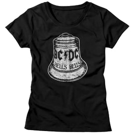 Acdc-Hells Bells-Black Ladies S/S T-Shirt - Black