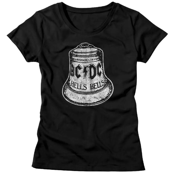 Acdc-Hells Bells-Black Ladies S/S T-Shirt - Black