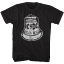 Acdc-Hells Bells-Black Adult S/S T-Shirt - Black